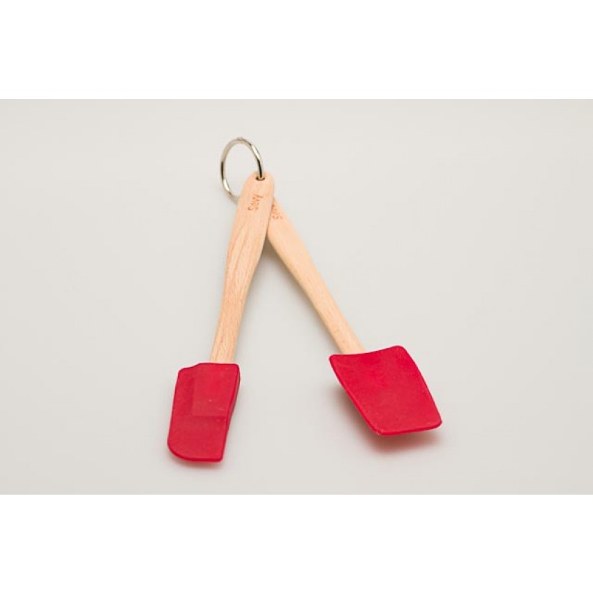 Ouligay Lot de 5 mini spatules en silicone avec poignée en bois et petites  spatules en caoutchouc antiadhésives et résistantes à la chaleur pour  grattoir, cuisine, cuisine : : Cuisine et Maison