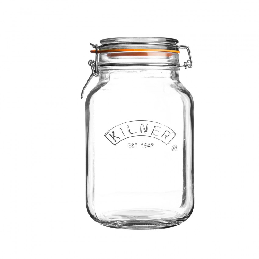 BOCAL À CLIP CARRÉ 1.5L KILNER