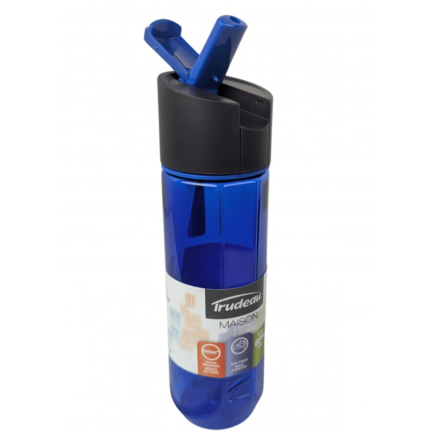 BOUTEILLE 765ML AVEC PAILLE COBALT