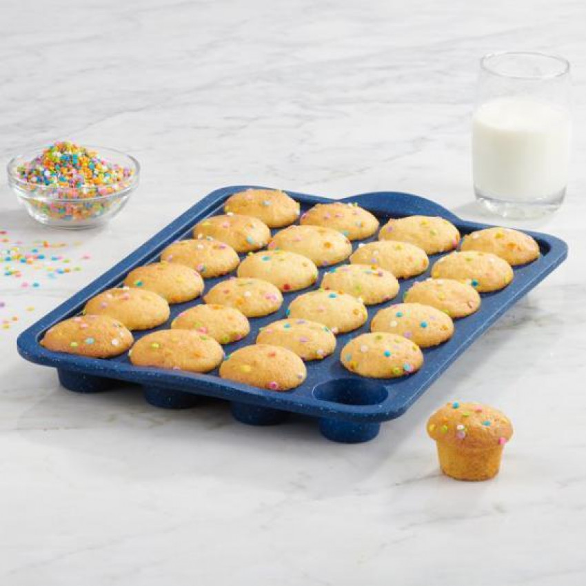 MOULE À 24 MINI MUFFINS STRUCTURE SILICONE TROPICAL GRANITE