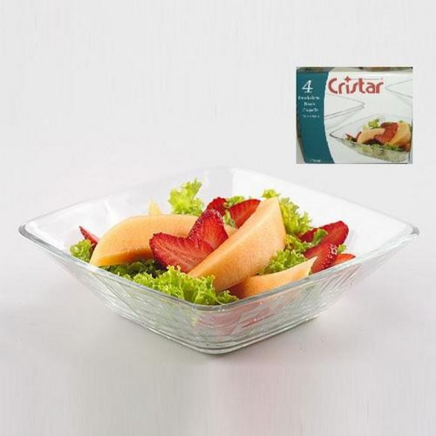 BOLS CARRÉS 17 CM  BOÎTE DE 4 FIORÉ