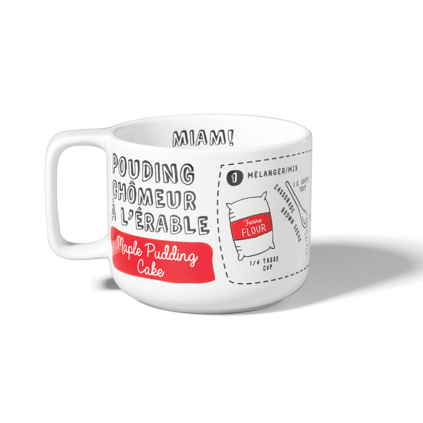 TASSE 375ML AVEC RECETTE DE POUDING CHÔMEUR