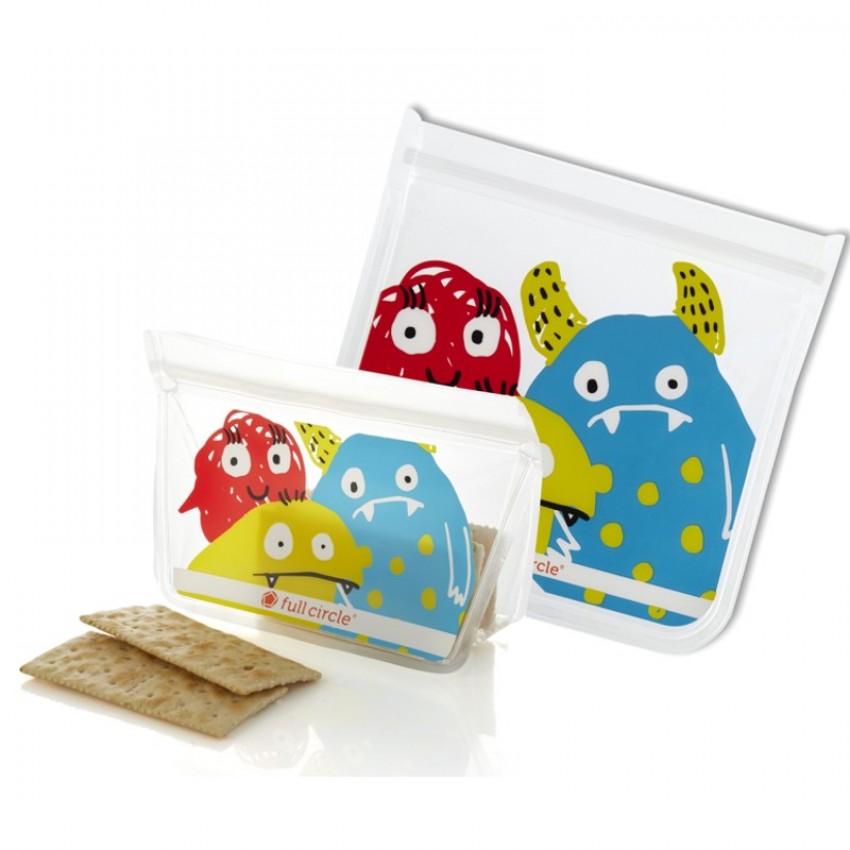 SACS À LUNCH (2) MONSTRE ZIPTUCK