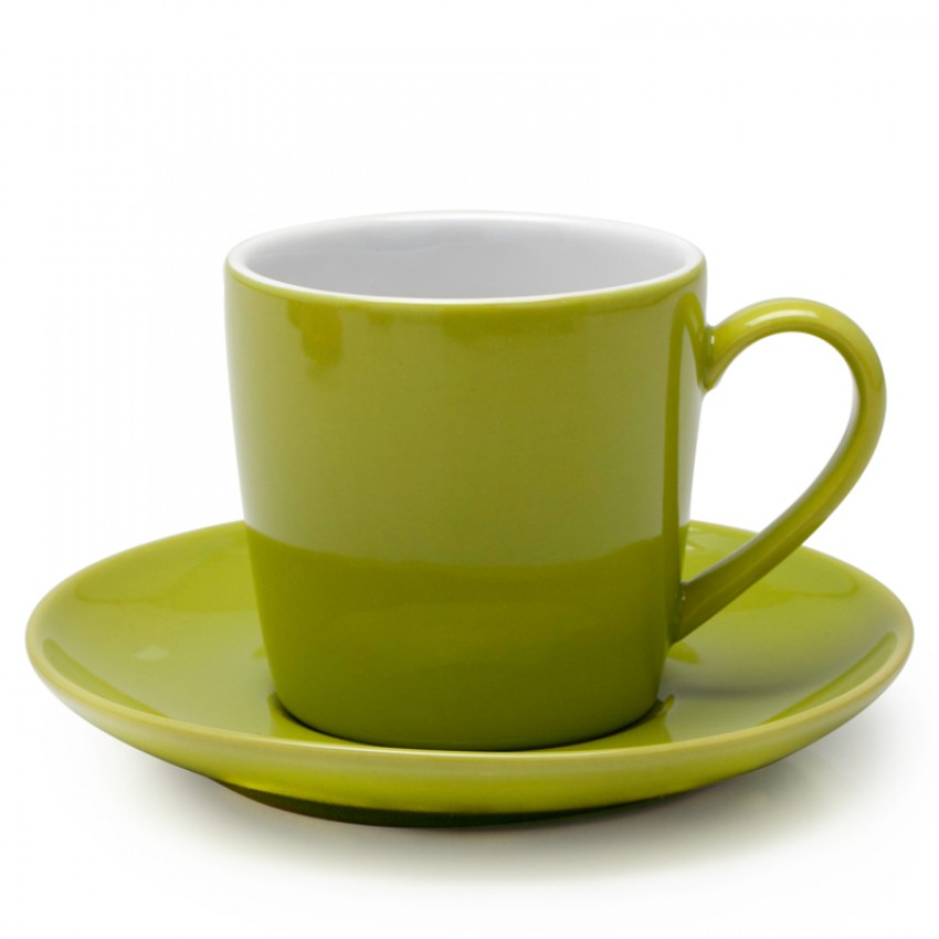 TASSE ET SOUCOUPE 205 ML CAPPUCCINO VERTE 