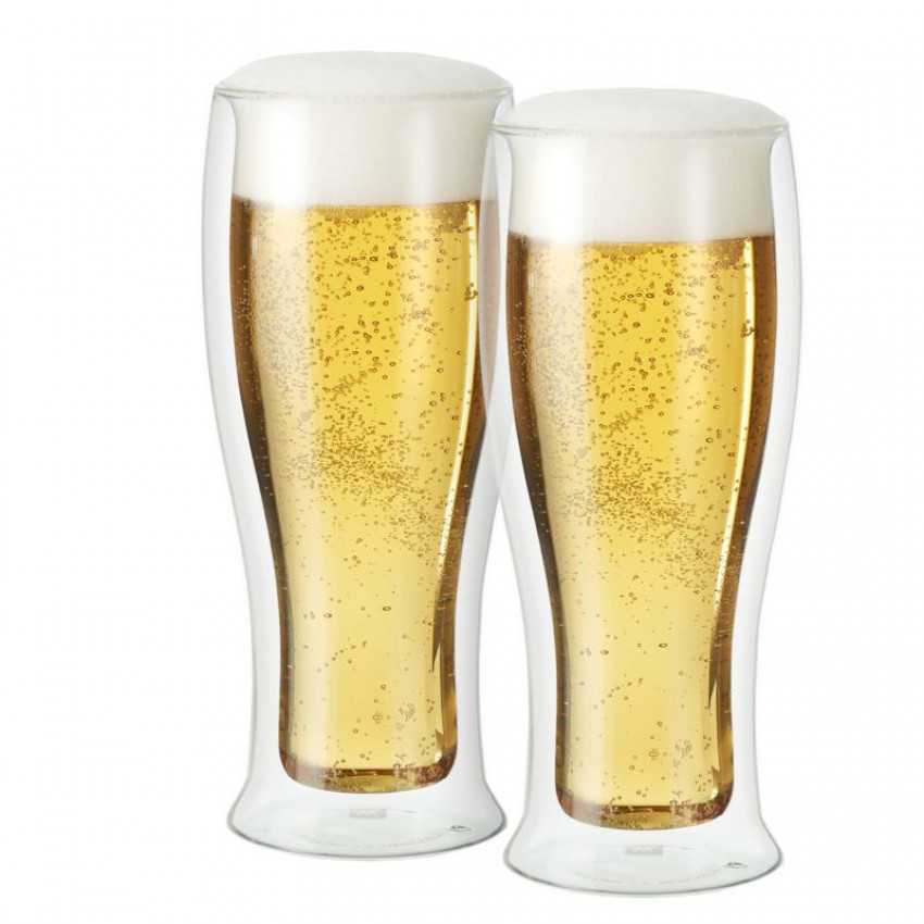 VERRES À BIÈRE À DOUBLE PAROI 400ML JEU DE 2 BAR