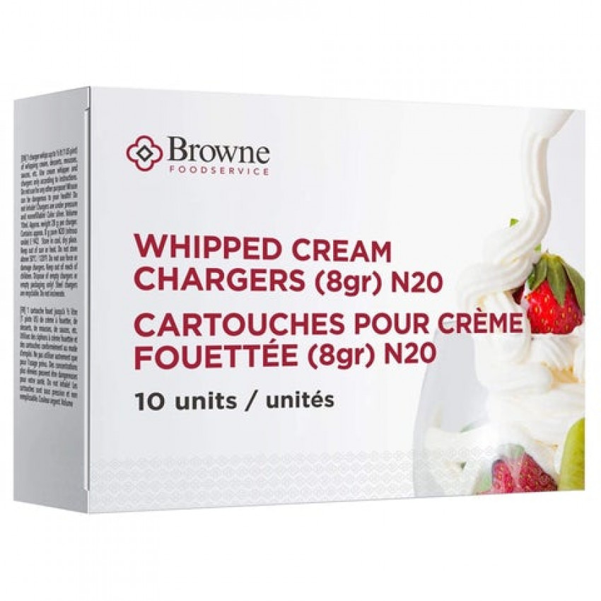 CARTOUCHES POUR CRÈME FOUETTÉE 8G BOÎTE DE 24