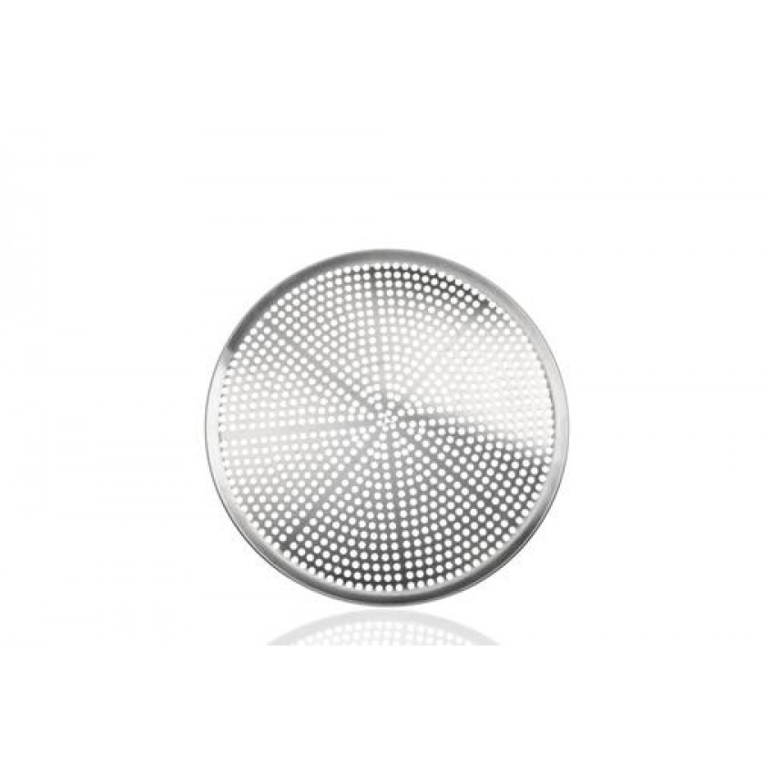 PLAQUE À PIZZA TROUÉE EN ALUMINIUM 35.56CM