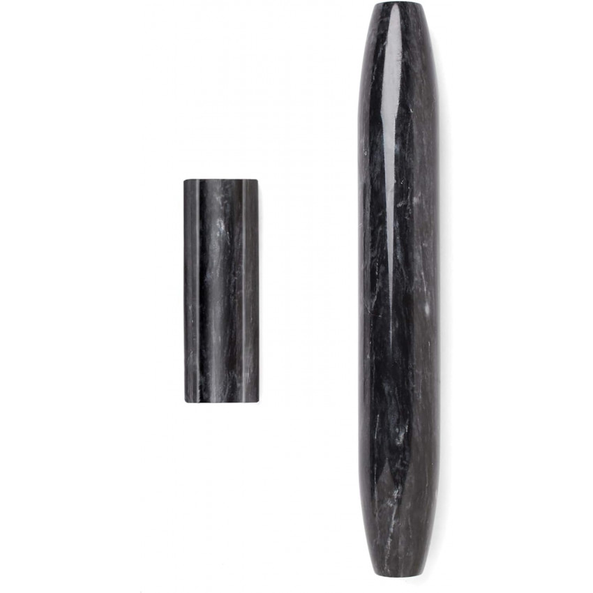 ROULEAU À PÂTE CONIQUE 30.5CM EN MARBRE NOIR