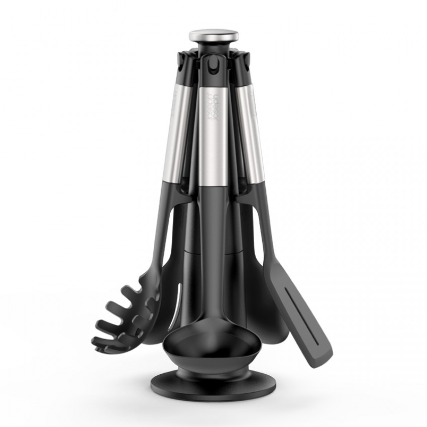 USTENSILES DE CUISSON AVEC SUPPORT ROTATIF ELEVATE SILICONE