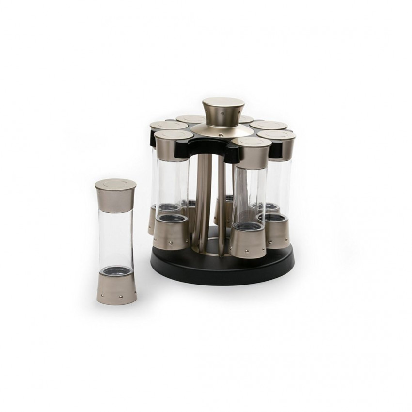 CARROUSEL À ÉPICES AVEC MESURES AUTOMATIQUE 8 BOUTEILLES