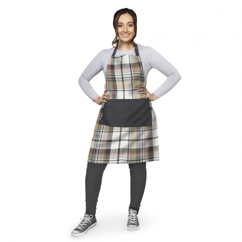 TABLIER À CARREAUX MULTICOLORE