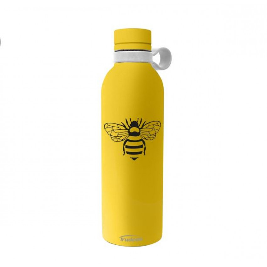 BOUTEILLE 600ML EN INOX JAUNE ABEILLE GLACIER