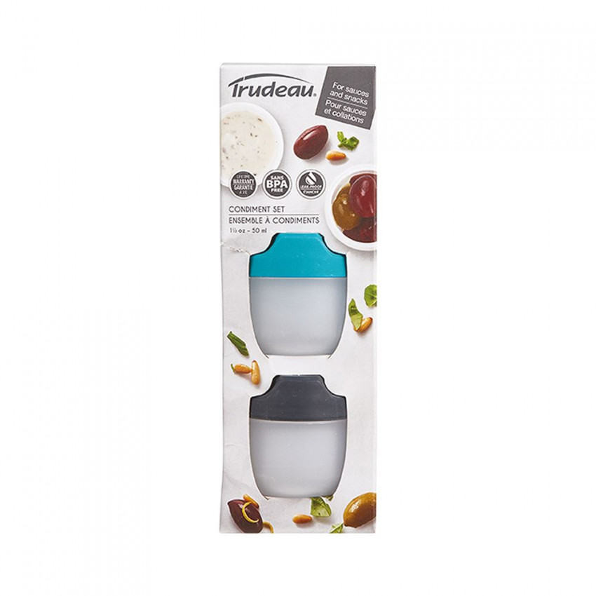 CONTENANTS À CONDIMENT 2 PIÈCES TROPICAL&CHARCOAL FUEL