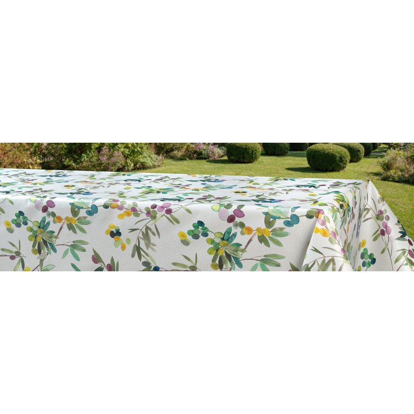 NAPPE 55 X 108 POUCES VINYLE SUPÉRIEUR MEDITERRANEAN MULTI
