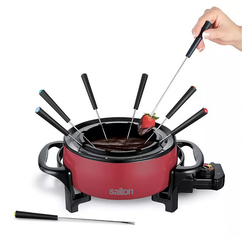 FONDUE ÉLECTRIQUE 1000 WATTS ROUGE