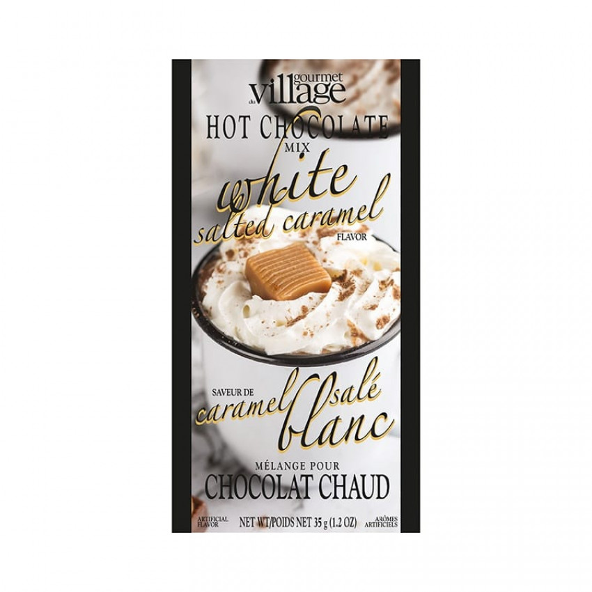 MÉLANGE POUR CHOCOLAT CHAUD 35G CARAMEL SALÉ BLANC
