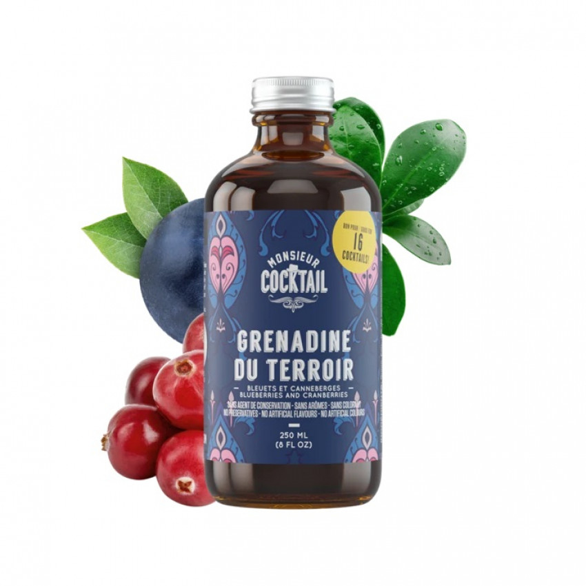 GRENADINE DU TERROIR 250ML MONSIEUR COCKTAIL
