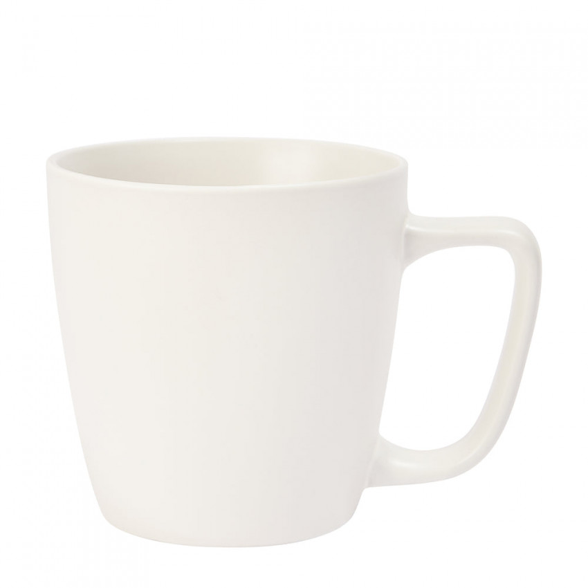 TASSES EN GRÈS 395ML BLANC CASSÉ BTE 4 LISBON
