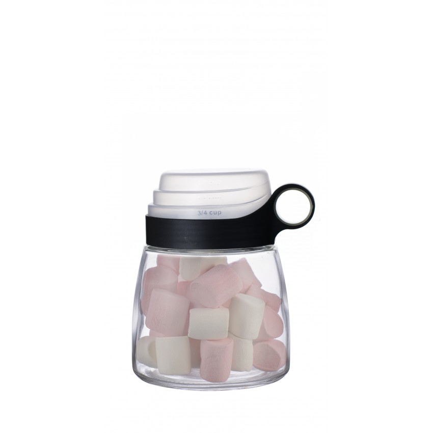 CONTENANT EN VERRE 1 L AVEC COUVERCLE MESUREUR