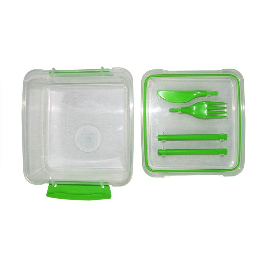 CONTENANT DE 1.2 L À NOURRITURE AVEC USTENSILES ASS SISTEMA