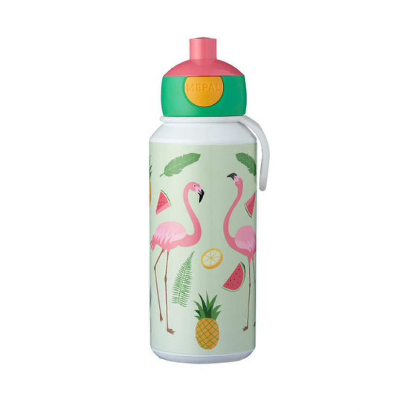 BOUTEILLE POP-UP 400ML FLAMAND ROSE