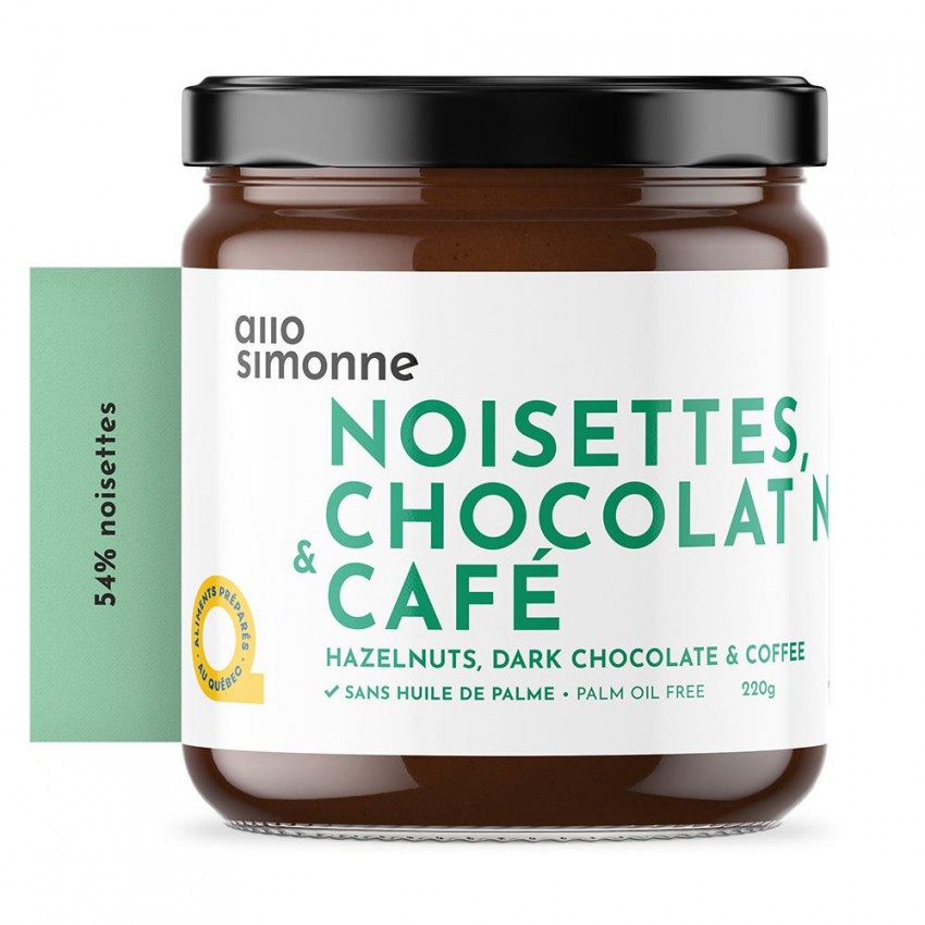 TARTINADE CHOCOLAT NOIR & CAFÉ 220G ALLO SIMONNE