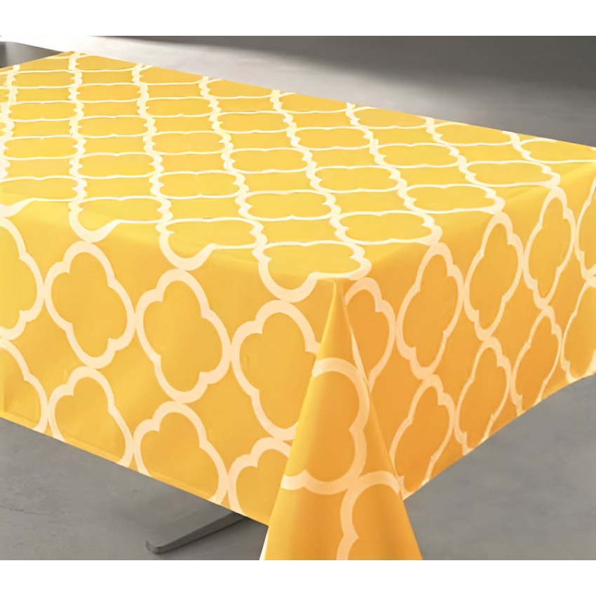NAPPE 54 PO X 72 PO TRELLIS JAUNE