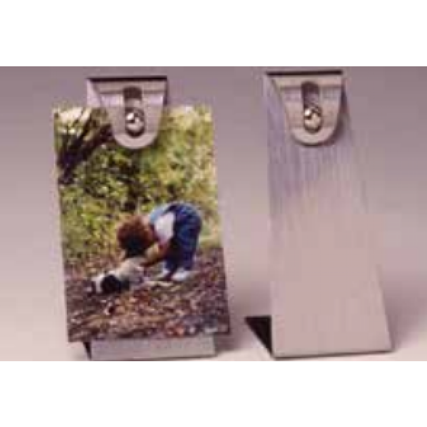 SUPPORT EN ACIER INOX POUR FICHES DE RECETTE OU PHOTO