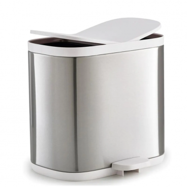 POUBELLE DOUBLE SÉPARATION 2 X 3L EN ACIER INOX SPLIT STEEL