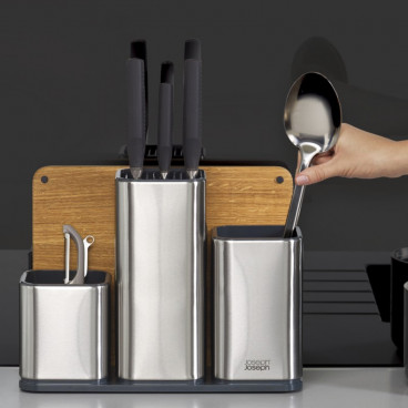 PORTE-USTENSILES AVEC PLANCHE À DÉCOUPER
