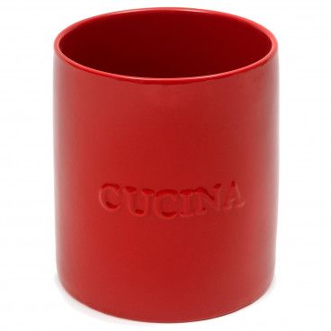 PORTE USTENSILES 18CM ROUGE CUCINA