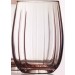 ENSEMBLE DE 4 VERRES ROSE DE FORME BASSE 380 ML LOTUS